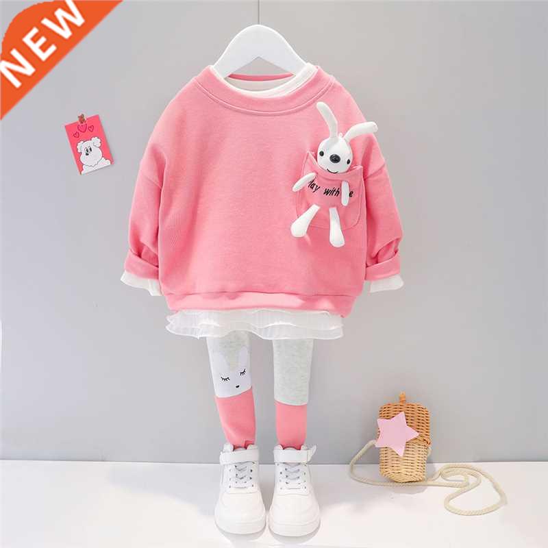 Baby Girls Clothing Sets Kids Casual Clothes Lace Cartoon Ra