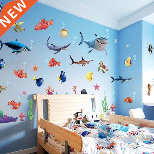 New Finding Nemo Shark Fish Bathroom Mural Wall Sticker