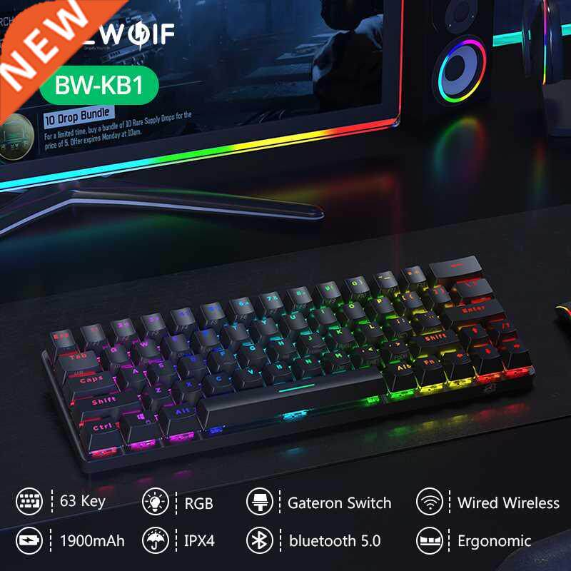 BlitzWolf BW KB1 bluetooth 5.0 Wireless Mechanical Keyboard