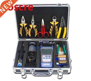 16PCS Fiber Optic FTTH Tool Kit with FC-6S Fiber Cleaver Opt