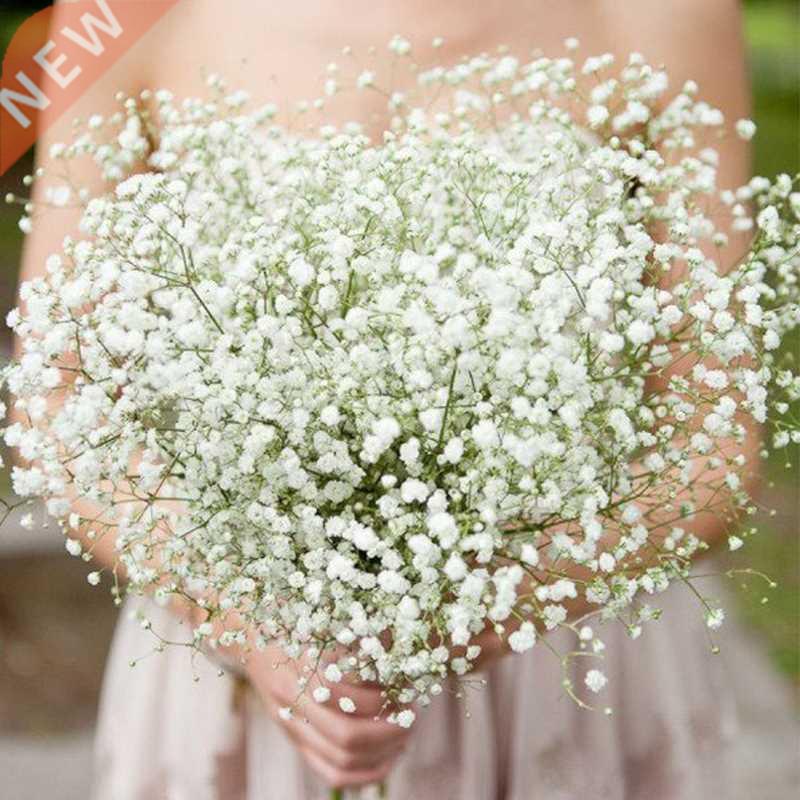1-5Pcs White Babys Breath Artificial Flowers Gypsophila Plas