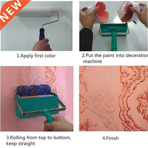 Roller And Patterned Paint Machine Wall Tools 5