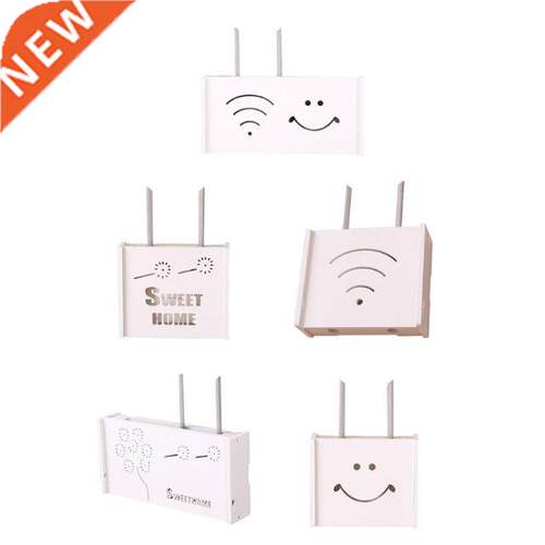 Wifi Wireless Router Storage Box Wall Mount Shelf Plug Board