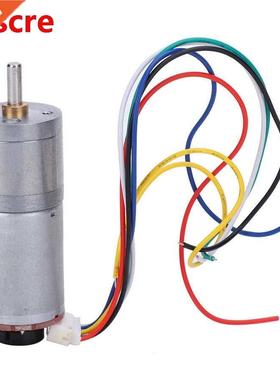 Electric Gear Motor with Speed Encoder Brush DC Motors Reduc