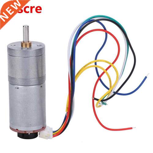 Electric Gear Motor with Speed Encoder Brush DC Motors Reduc
