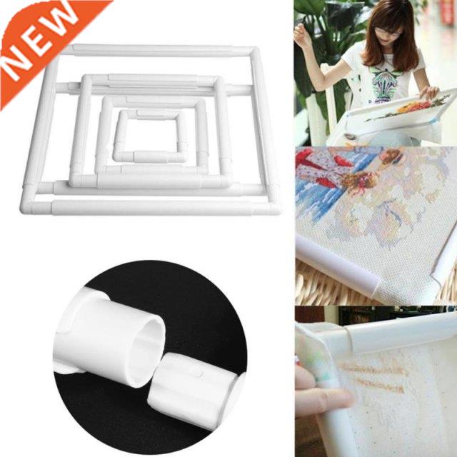 Handhold Square Shape Plastic Embroidery Frame Hoop Cross St