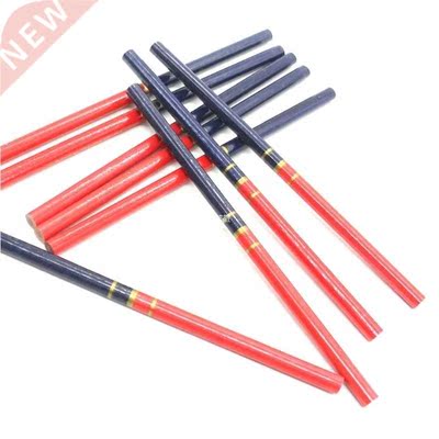 10Pcs Blue And Red Wire Round Carpenters Pencils For Woodwor