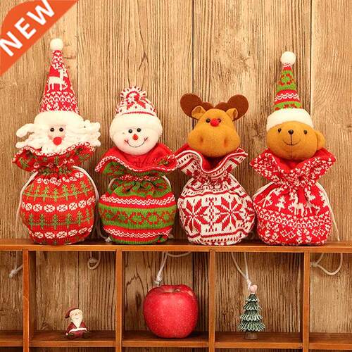 Knitted Cloth Doll Apple Bag Chrimas Ornaments Children's