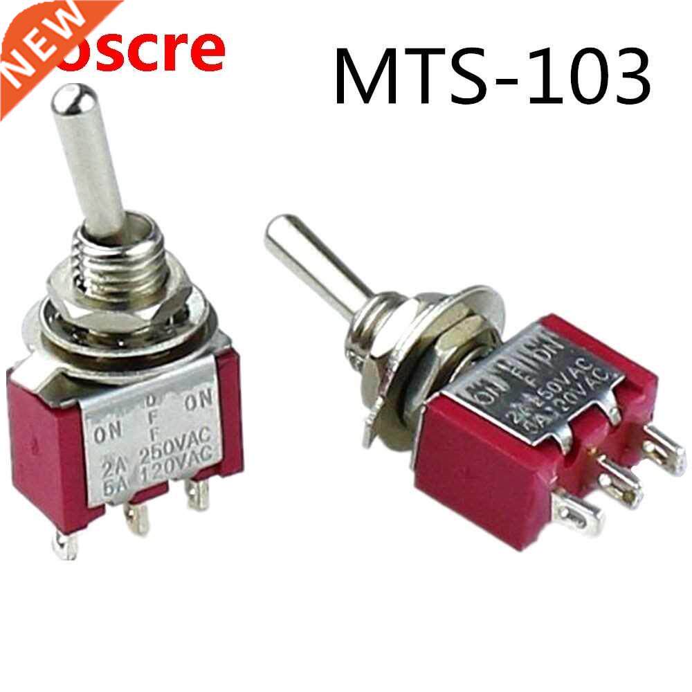 High-quality 10pcs MTS-103 Red 3 Positions ON-OFF- ON 3PIN