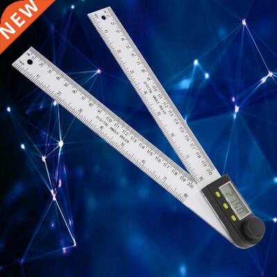 0-200mm/0-8inch Plastic Digital Protractor Angle Finder Rule