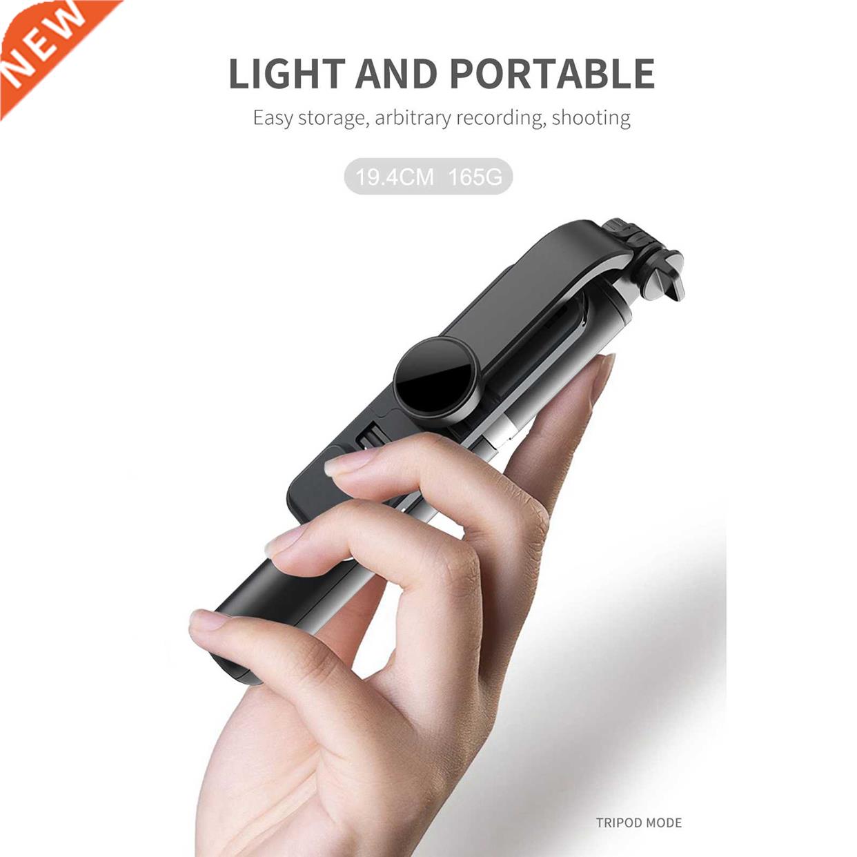 Selfie Stick Tripod, Extendable Tripod Stand with Bluetooth