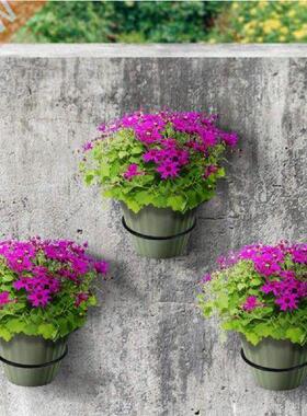 1 PC Black Creative Round Metal Holed Garden Pot Brackets