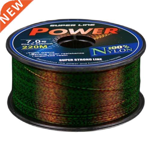 220 Meters Fluorocarbon Coated Fishing Line Spotted Line Mon