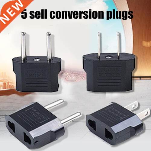 5Pcs 110V to 220V Conversion Adapter Plugs Travel Adapter Co