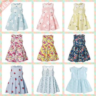 2022 New Toddler Baby Summer Dress Kids Girls Sleeveless Pri