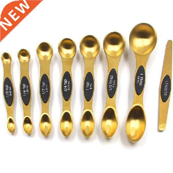 New Magnetic Measuring Spoons Set Fits In Spice Jars Set Of