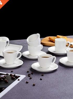 Espresso cup saucer 60ml commercal European smple pure wh
