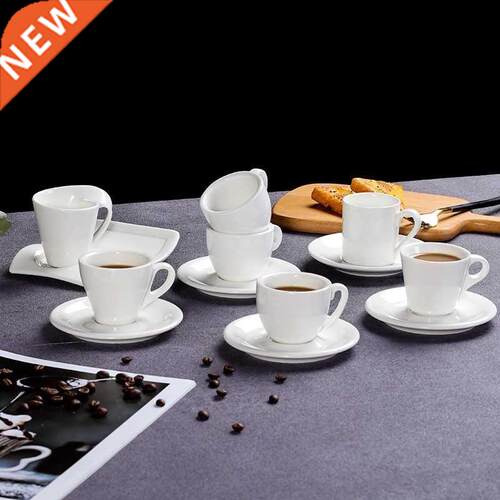 Espresso cup saucer 60ml commercal European smple pure wh