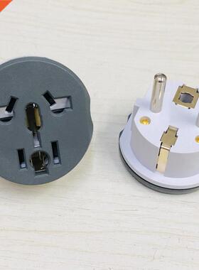 Plug dpter Universl 2 Round Pin Socket US/U/UK to EU Tr
