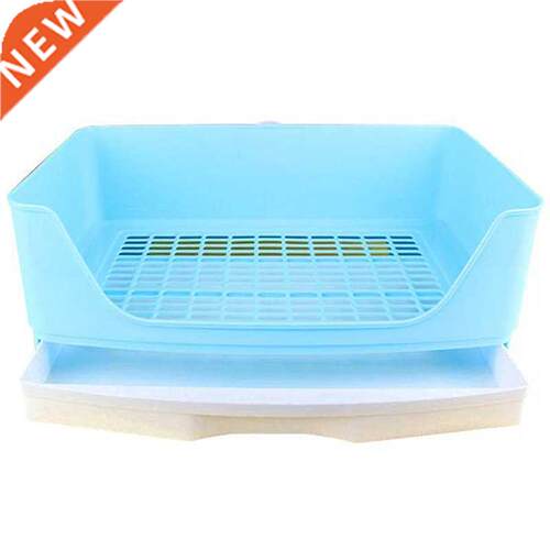 Large Rabbit Litter Box with Drawer, Corner Toilet Box with