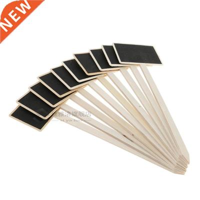 Pack of 10pcs Mini Wood Chalk Board Blackboard for Plant Tag