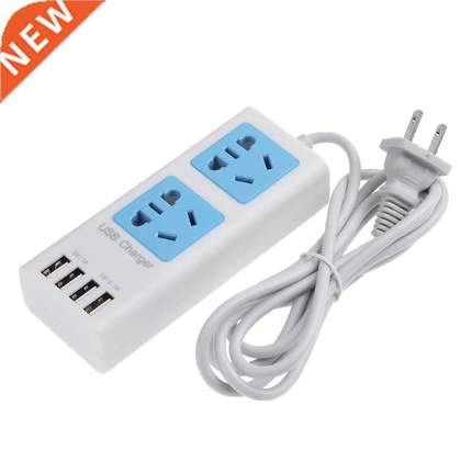 Fast 4 Ports US Charger 5V 2.1A US Power Strip Charger Tra