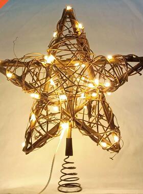 Christmas Tree Vine Star Decorative Lighting USB Copper Wire