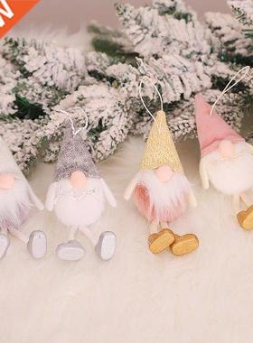 Christmas Faceless Hanging Doll Home Hotel Mall Christmas Tr