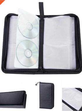 80 Sleeve Artificial Leather Protection CD Bag DVD Tool Carr
