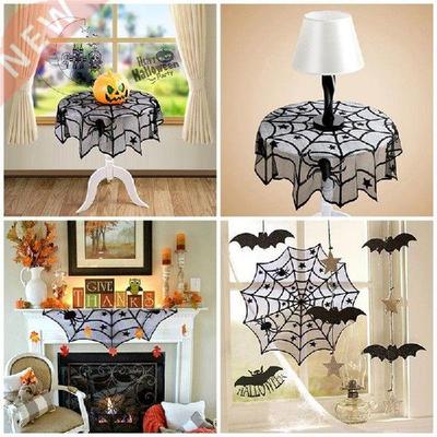 Halloween Tablecloth Party Decoration Spiderweb Table Cloth