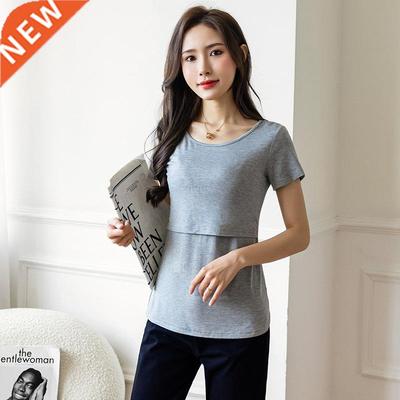 Summer Thin Cotton Maternity Nursing Vest Tank ops Clothes f