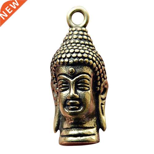 Mini Buddha Decoration Pendant Brass Handmade Necklace Key