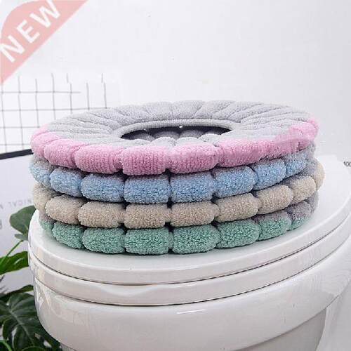 Winter Warm Toilet Seat Cover Washable Bathroom Toilet Pad