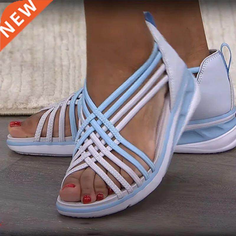 Sandalias Mujer 2021 n Plus Size Wedges Sandals Women Holl