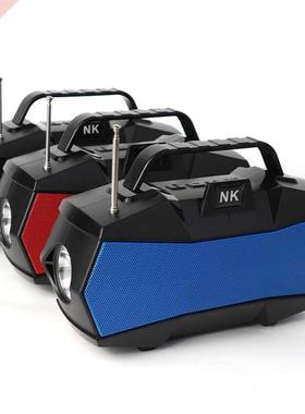 Wireless Speaker With Antenna Flashlight Portable Small