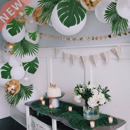 15PCS Dawson Turtle Leaves Artificial Plant Silk Cloth Palm