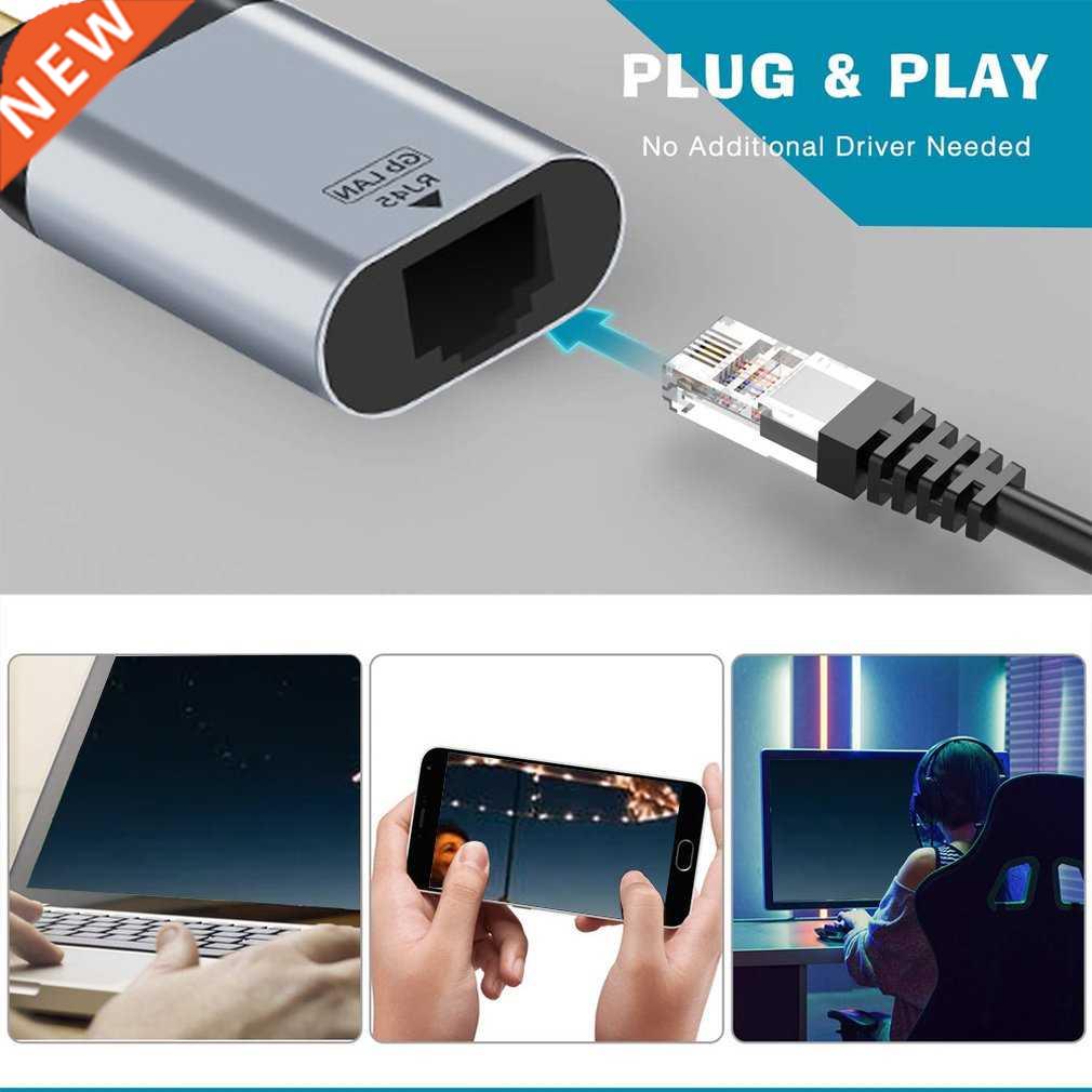 USB C To Ethernet Adapter Cable Creation Aluminum USB-C To R