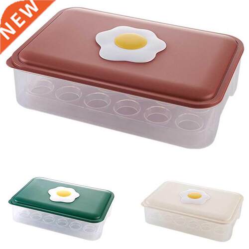 Clear Covered Egg Holders For Refrigerator Holder Tray