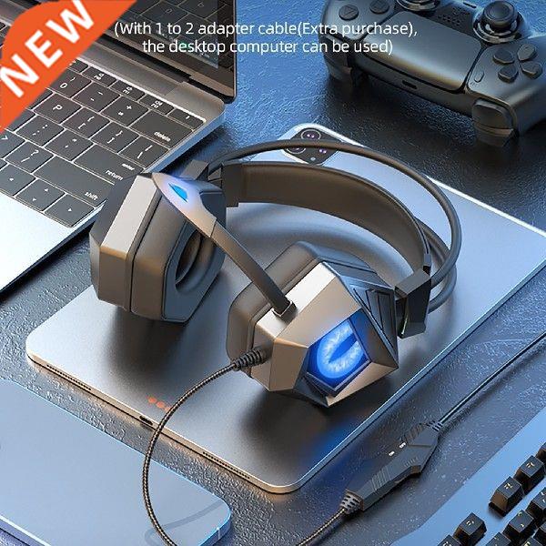 Multicolor Breathing Light Gaming Wired Headphone Headsets