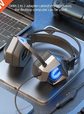 Multicolor Breathing Light Gaming Wired Headphone Headsets