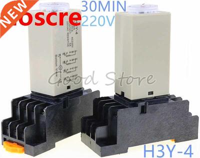 1SET H3Y-4 0-30min 220V Time relay power delay controller S