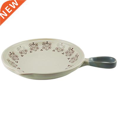 Japanese Retro Ceramic Food Plate Rough Clay Baking Tray