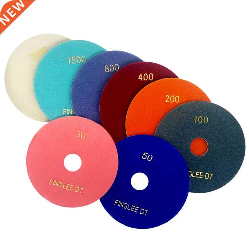 30#-3000# 8pcs Granite Marble Concrete Ceramic Wet Stone Dia