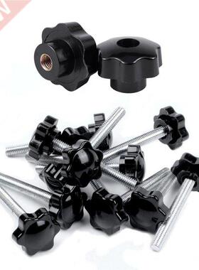 14 Pcs Clamping Knob: 12 Pcs M6X45mm Knurled Grip Star Knob