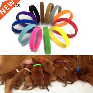 12 Pcs/Set Puppy Newborn Pets Identify Collars Adjustable Ny
