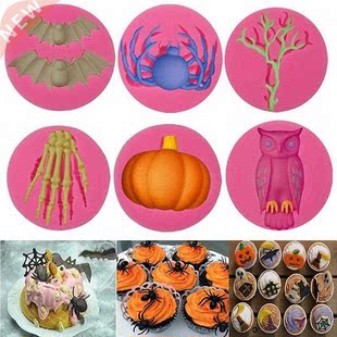 Halloween Molds Fondant Cream Chocolate Silicone Molds Hand