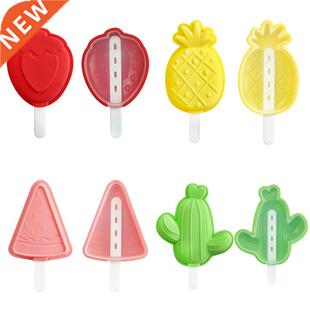 Silicone Ice Cream Mold Fruit Popsicle Molds DIY Homemade De