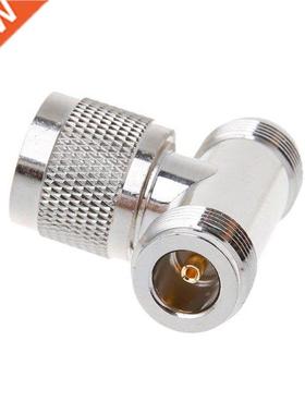 T Shape N ale To 2 N Feale Triple RF Connector 3-way Coaxi