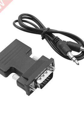 Hot HDMI-compatible Female To VGA Male Converter With Audio