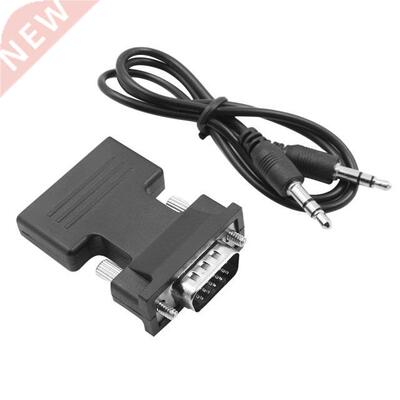 Hot HDMI-compatible Female To VGA Male Converter With Audio